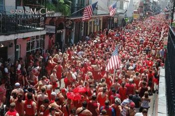 Participants enjoy the trail of the Red Dress Run Participants enjoy the trail of the Red Dress Run
